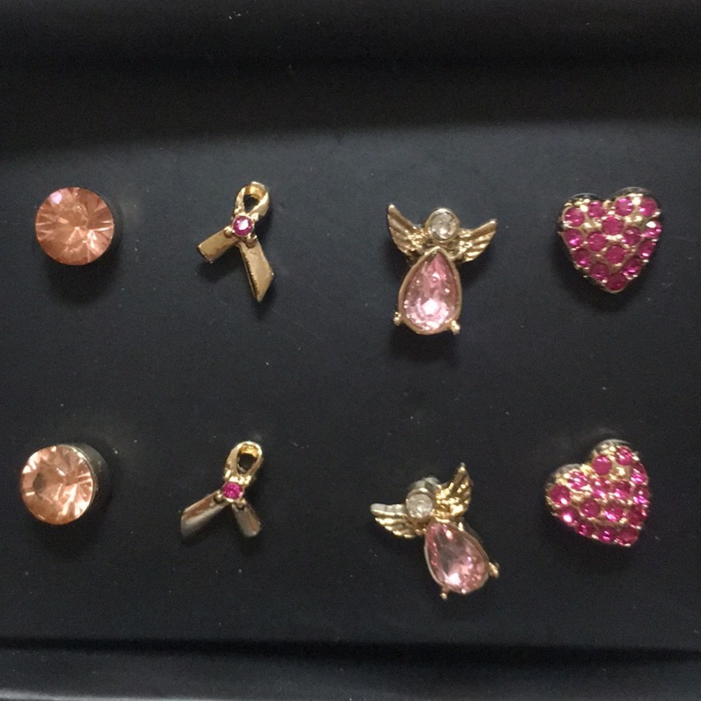 Avon Pink Hope Stud Earring Set